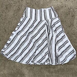 Vintage gap 90s / Y2K Brown and white striped midi skirt #midi #stripes